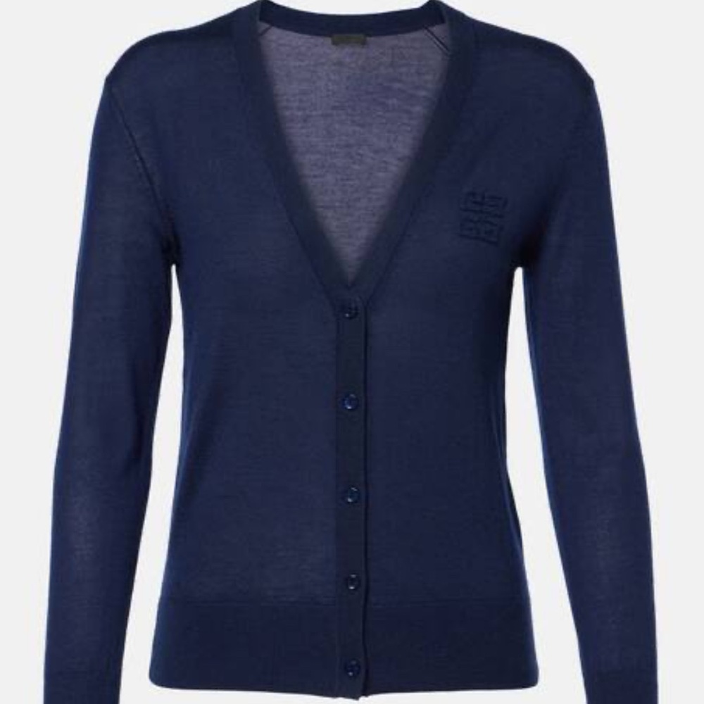 Givenchy Deep Blue Cardigan Sweater